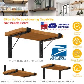 Fresh Fab Finds 2Pack Wall Mounted Shelf Bracket Heavy Duty L-Shaped Metal Shelf Bracket Rack Support with Screws Set