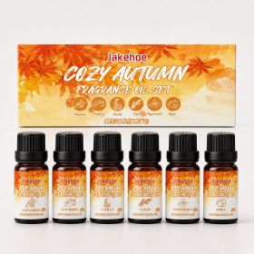 JAKEHOE Autumn Home Fragrance Essential Oil Set, 6 x 10 ml
