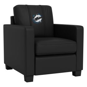 Dyno Stationary Club Chair with Dolphin Swirl Logo Panel