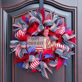 1PC Wooden tags for Independence Day, patriotic American homes, rural areas, wooden walls, door decorations, wooden crafts (Color: 129, size: 40*40*0.5cm)