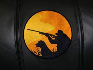 Hunter with Dog Logo Panel (Logo Panel Size: 24" Panel for Xpression Gaming Chair Only)
